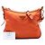 Prada Arancione Saffiano Rifinito Tessuto Borsa a Tracolla con Zip - vista 7