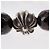 Bracciale in perle Chrome Hearts CH Plus Cross Ball Granato 0,4 in - vista 6