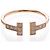 Tiffany & Co Anel T-wire Tiffany com diamante em ouro rosa - vista 5