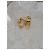 Orecchini Christian Dior CD oro Gold hardware - vista 4