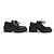 SCARPE LOUIS VUITTON DERBY BEAUBOURG 1A5SOD 40 IN PELLE CANVAS MONOGRAMMA Nero - vista 3