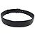 CEINTURE GUCCI BOUCLE GG ENTRELACE 370543 T75 EN CUIR MONOGRAMME NOIR BELT - vue 3