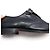 Hermès SCARPE DERBY HERMES VINTAGE CON FIBBIA 41 CUOIO NERO - vista 11