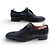 Hermès SCARPE DERBY HERMES VINTAGE CON FIBBIA 41 CUOIO NERO - vista 3