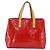 Borsa Reade Monogram Vernis PM di Louis Vuitton Rosso - vista 2