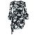 Abito Mini Wrap Stampato Diane Von Furstenberg in Nylon Nero