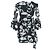 Abito Mini Wrap Stampato Diane Von Furstenberg in Nylon Nero - vista 3