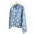 Louis Vuitton Giacca trucker in denim multi-logo DNA Leaf da uomo Blu - vista 2