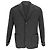 Prada Single-Breasted Folded Cuff Blazer with Pockets in Grey Wool