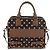 Borsa Cruz Loewe in pelle stampata media Marrone
