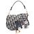 Mini Borsa Saddle Dior Christian Dior Crudo Blu navy