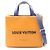 Borsa Tote Mini Shopper Louis Vuitton D'oro Arancione