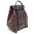 Zaino/Borsa Louis Vuitton Montsouris NM PM Marrone Nero - vista 2