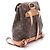 Zaino/borsa Montsouris MM Louis Vuitton Marrone - vista 2