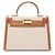 Borsa Hermès Kelly 32 Marrone Beige