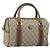 Borsa Sherry Line GG Supreme Web di GUCCI in PVC beige 002 115 6697 4023 Auth BA10364