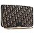 Borsa a spalla in tela Chain Trotter Christian Dior blu navy e oro Auth ka2389 D'oro