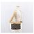 Borsa a spalla in tela Chain Trotter Christian Dior blu navy e oro Auth ka2389 D'oro - vista 22