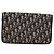 Borsa a spalla in tela Chain Trotter Christian Dior blu navy e oro Auth ka2389 D'oro - vista 3