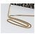 Borsa a spalla in tela Chain Trotter Christian Dior blu navy e oro Auth ka2389 D'oro - vista 6