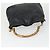 Borsa a mano in pelle nera e oro GUCCI Bamboo Auth 170494 Nero D'oro - vista 7
