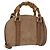 Borsa a mano in nylon Gucci Bamboo 2 vie marrone argento 039 1705 0701 Auth bs33342