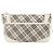 Borsa a spalla Burberry Nova Check in tela pelle beige bianco argento autentica 170957 - vista 2