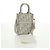 Mini borsa Tote da libro Trotter in tela obliqua Christian Dior bianco oro Auth 170699M D'oro - vista 26