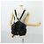 Sac à dos PRADA en nylon noir argent authentique bs33077 Argenté - vue 26
