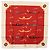 Bulgari BVLGARI Boot-Muster Schal Seide ""Davide Pizzigoni"" Rot Auth BA10716V