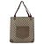 Borsa tote in PVC beige e rosso della linea Sherry GG Supreme di GUCCI Auth ep13075 - vista 13