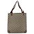 Borsa tote in PVC beige e rosso della linea Sherry GG Supreme di GUCCI Auth ep13075 - vista 2