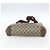 Borsa tote in PVC beige e rosso della linea Sherry GG Supreme di GUCCI Auth ep13075 - vista 5