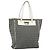 FENDI Zucchino Canvas Tote Bag Schwarz Gold Auth 169614 Golden
