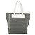 FENDI Zucchino Canvas Tote Bag Schwarz Gold Auth 169614 Golden - Ansicht 2
