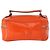 Bamboo Borsa a mano Vanity in bambù GUCCI in vernice arancione argento 032 1956 0151 Auth 170518 - vista 2