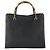 Borsa a mano in pelle Gucci Bamboo nera e oro 002 123 0260 Auth ep13295 Nero D'oro - vista 13