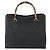 Borsa a mano in pelle Gucci Bamboo nera e oro 002 123 0260 Auth ep13295 Nero D'oro - vista 2