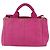 PRADA Canapa PM Borsa a mano in tela 2way Rosa Oro Auth ka2235 D'oro - vista 2