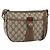 Borsa Gucci GG Supreme Web Sherry Line in PVC Beige Rosso 89 02 032 Auth ti3672