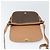 Céline Borsa a spalla in tela Macadam CELINE in pelle PVC marrone oro Auth 170119 D'oro - vista 18