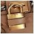 Chloé Borsa a mano Chloe Paddington in pelle marrone oro argento Auth BA10547SV D'oro - vista 14