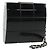 CHANEL Borsa Clutch Choco Bar in plastica Nera Argento CC Auth BA9645SAM Nero