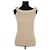 Totême Top beige sin mangas