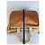 Vintage Courreges Monogramm Reisetasche Pfirsich Weiß Orange - Ansicht 10