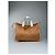 Vintage Courreges Monogramm Reisetasche Pfirsich Weiß Orange - Ansicht 2