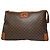 Triomphe Céline Clutch in pelle monogramma Celine Paris vintage marrone