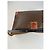 Triomphe Céline Clutch in pelle monogramma Celine Paris vintage marrone - vista 8