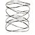 Bracciale Wave a 9 file Elsa Peretti in oro bianco Tiffany & Co.