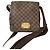Borsa in pelle Damier Brooklyn PM di Louis Vuitton Marrone